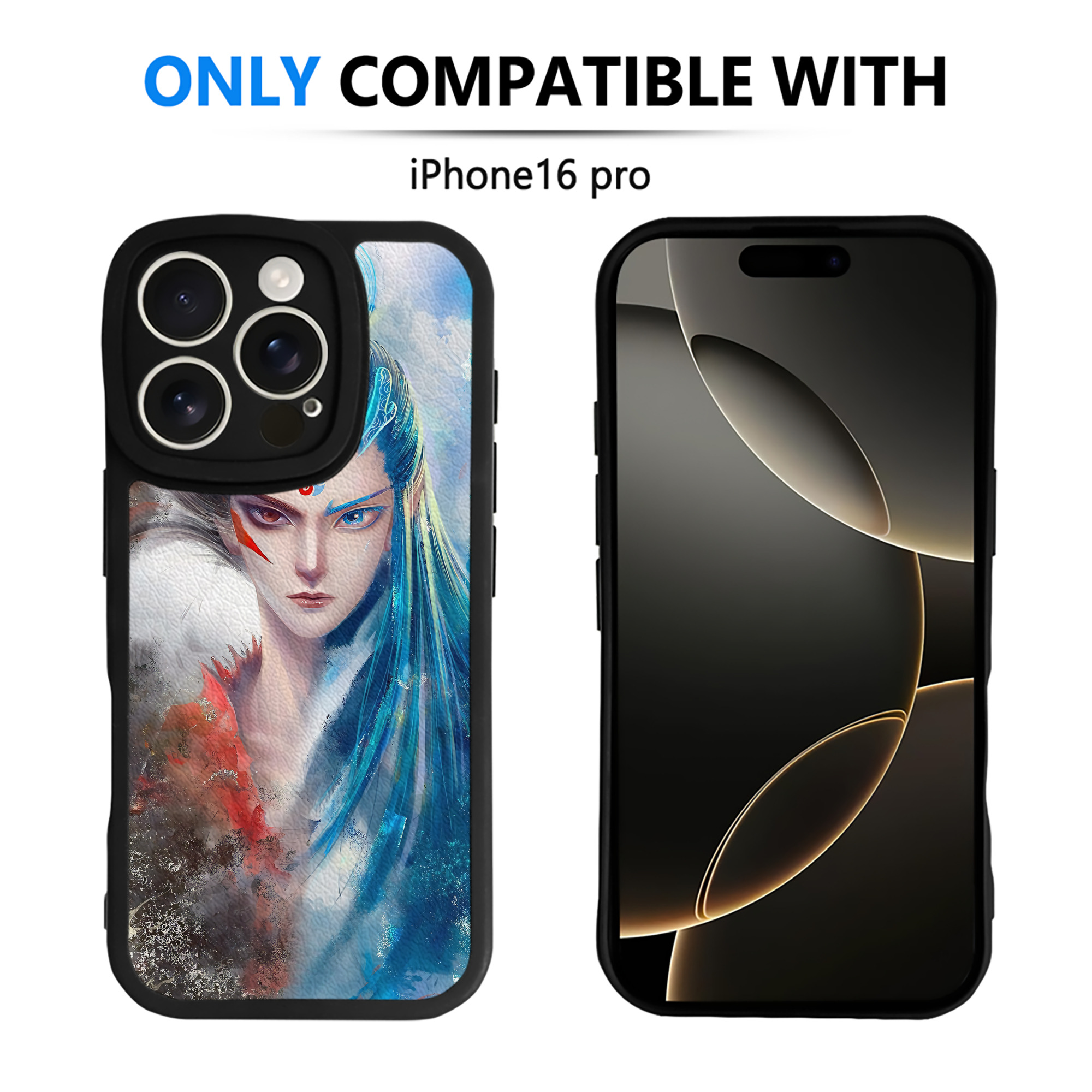 （画像用） Ne Zha 2 ナタ 魔童の大暴れ 【iPhone 16シリーズ対応】シリコンスマホケース（レザー調） 材質：シリコン